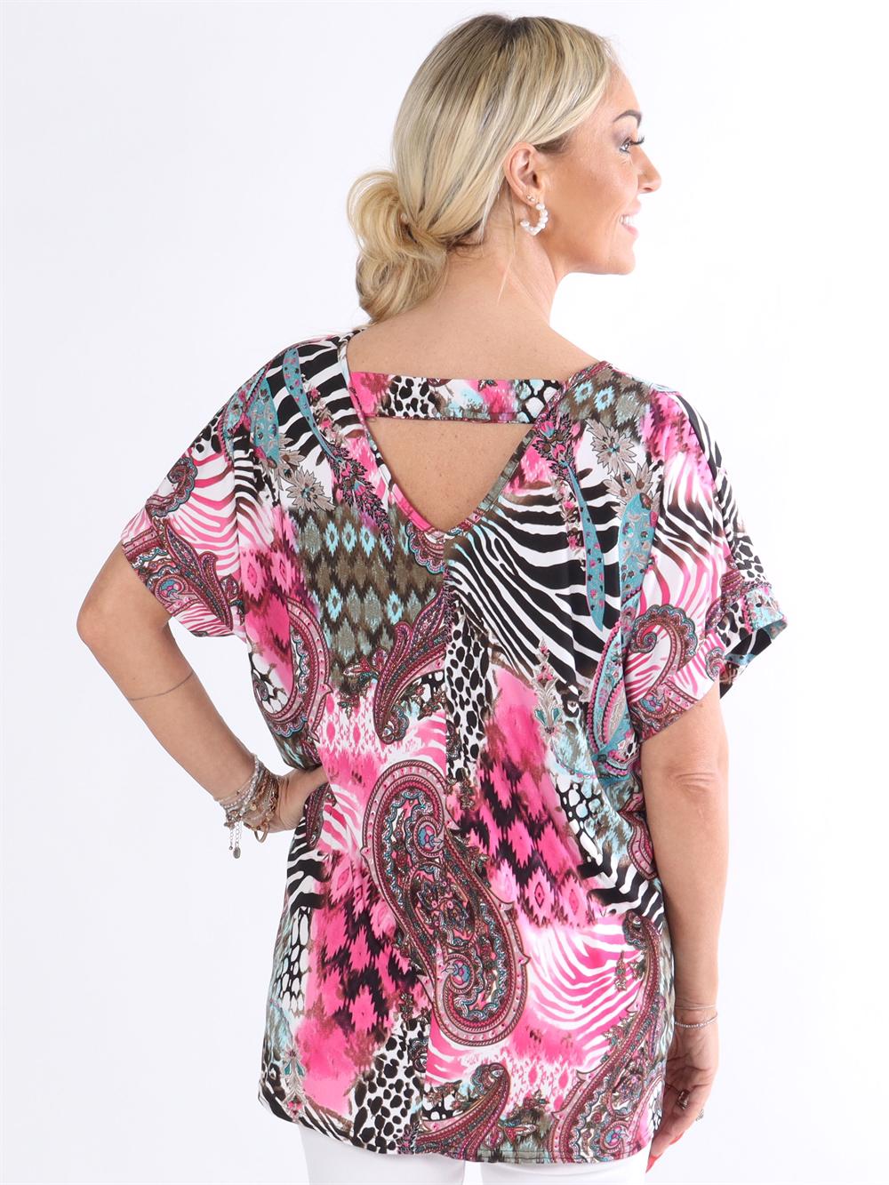 Ella Shirt - Blus med hål i ryggen